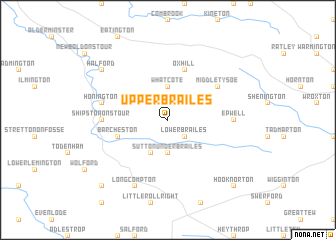 map of Upper Brailes