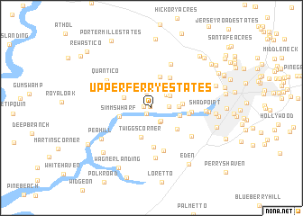 map of Upper Ferry Estates