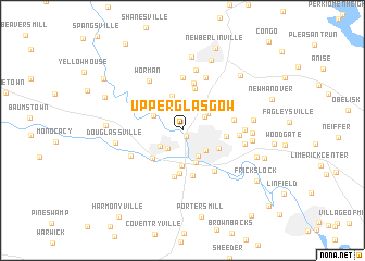 map of Upper Glasgow