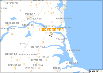 map of Upper Green