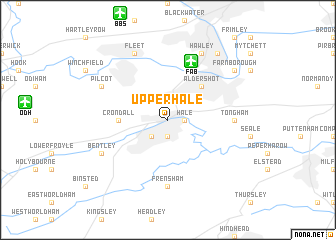 map of Upper Hale