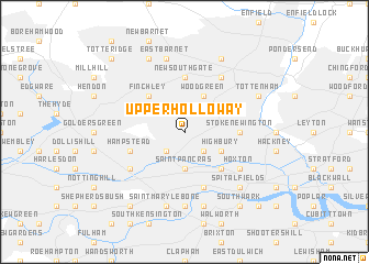 map of Upper Holloway