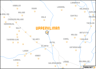 map of Upper Klinan