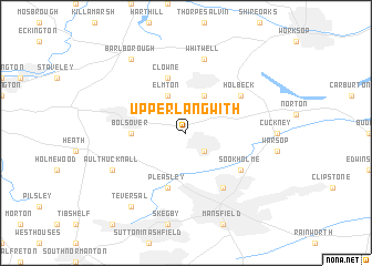 map of Upper Langwith