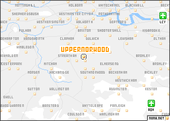 map of Upper Norwood