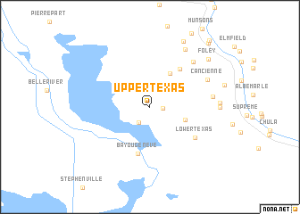 map of Upper Texas