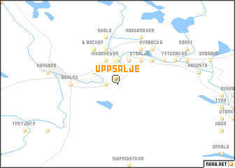 map of Uppsälje