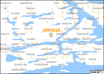 map of Uppveda
