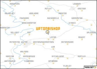 map of Upton Bishop