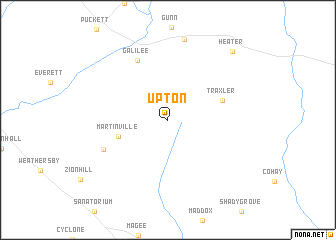 map of Upton