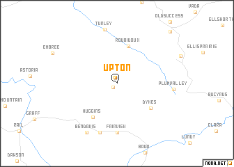 map of Upton