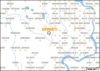 map of Urāhāti