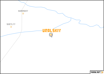 map of Ural\