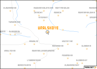 map of Uralʼskoye