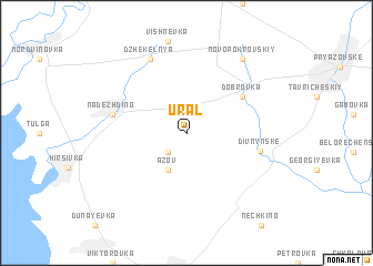 map of Ural