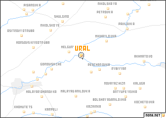 map of Ural