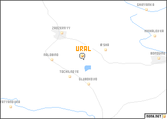 map of Ural