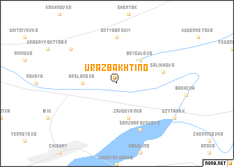 map of Urazbakhtino