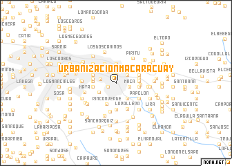 map of Urbanización Macaracuay