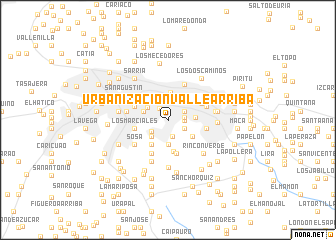 map of Urbanización Valle Arriba