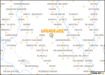 map of Urda de Jos