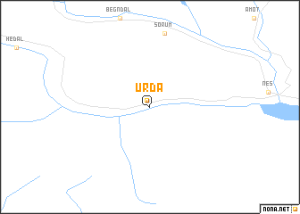 map of Urda