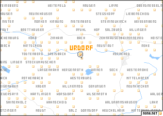 map of Urdorf