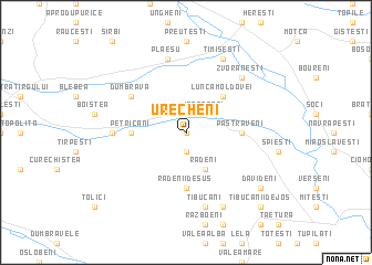 map of Urecheni