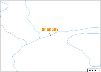 map of Urengoy