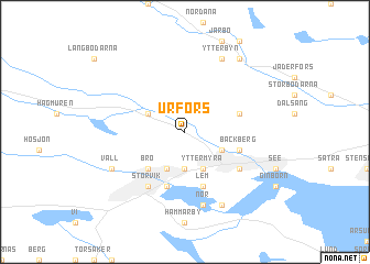 map of Urfors