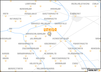 map of Úrhida