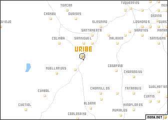 map of Uribe