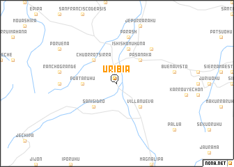 map of Uribia