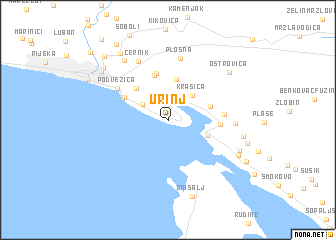 map of Urinj