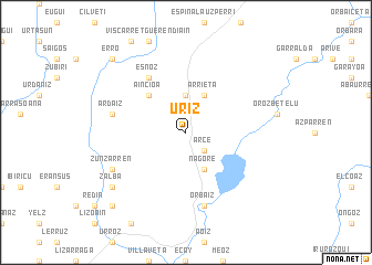 map of Uriz