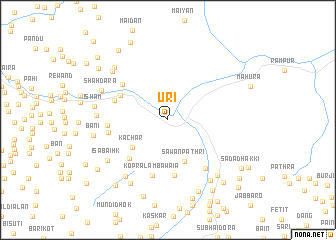 map of Uri