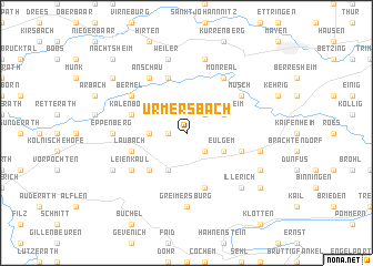 map of Urmersbach