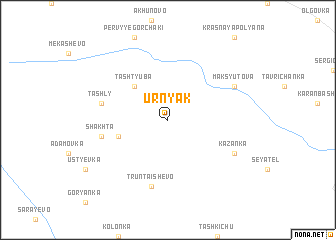 map of Urnyak