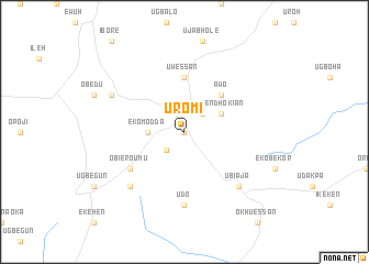 map of Uromi