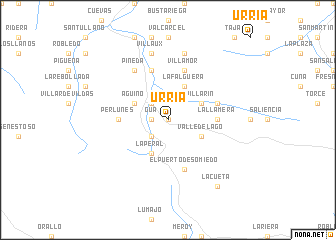 map of Urria