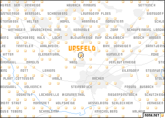 map of Ursfeld