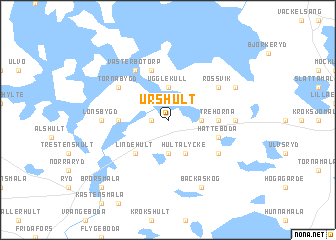 map of Urshult