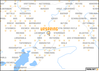 map of Urspring