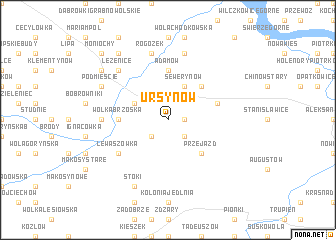 map of Ursynów