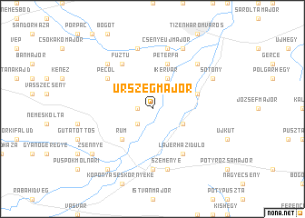 map of Úrszegmajor