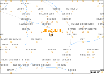 map of Urszulin