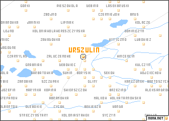 map of Urszulin