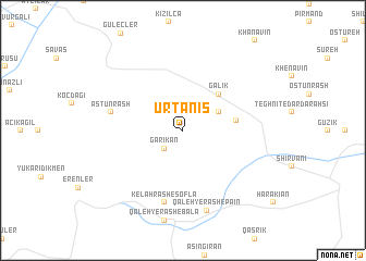 map of Ūrtānīs