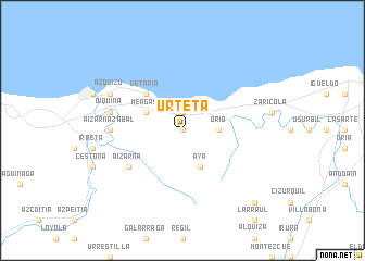 map of Urteta