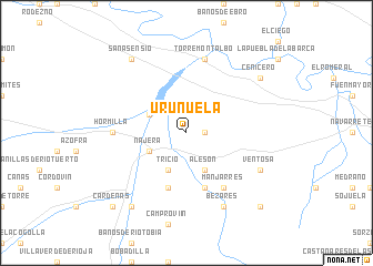 map of Uruñuela